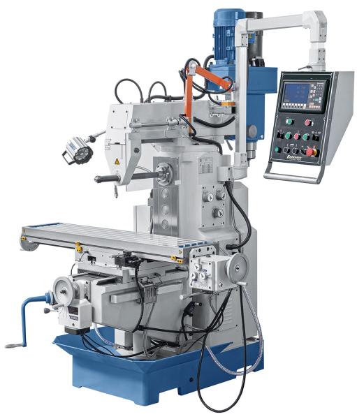Universal milling machine Bernardo UWF 90 incl. 3-axis digital readout ES-12 H and pneumatic tool clamping
