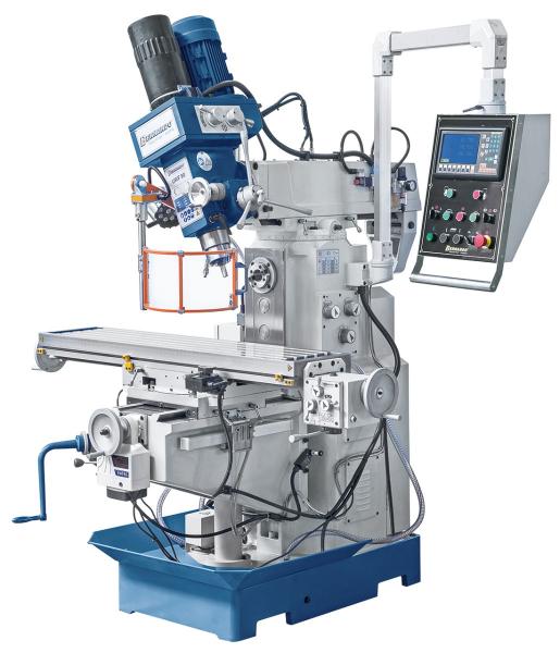Universal milling machine Bernardo UWF 90 incl. 3-axis digital readout ES-12 H and pneumatic tool clamping