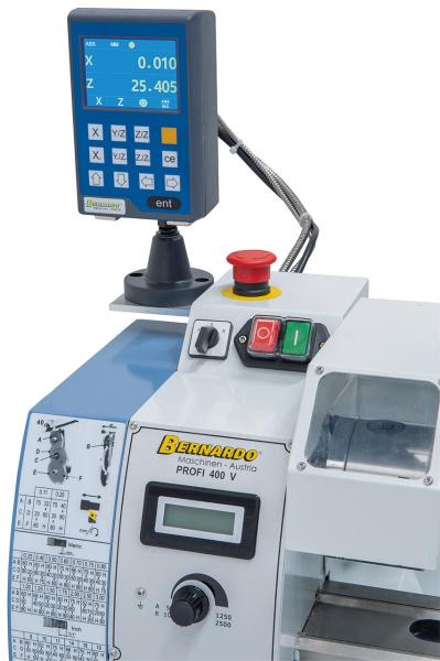 Leitspindeldrehmaschine Bernardo Profi 400 V / 230 V inkl. 2-Achs Digitalanzeige DT 40