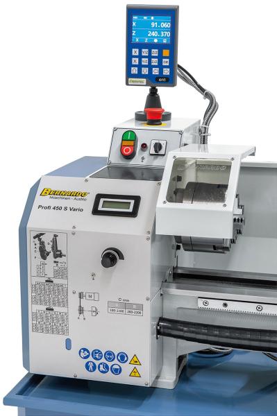Leitspindeldrehmaschine Bernardo Profi 450 S Vario / 230 V inkl. 2-Achs-Digitalanzeige DT 40