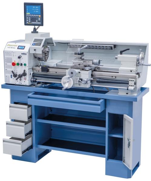 Leit- und Zugspindeldrehmaschine Bernardo Profi 750 Vario / 400 V inkl. 2-Achs Digitalanzeige ES-12 V