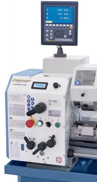 Leit- und Zugspindeldrehmaschine Bernardo Profi 880 G Vario - 230 V inkl. 2-Achs-Digitalanzeige