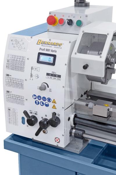 Leit- und Zugspindeldrehmaschine Bernardo Profi 900 Vario - 230 V inkl. 2-Achs-Digitalanzeige