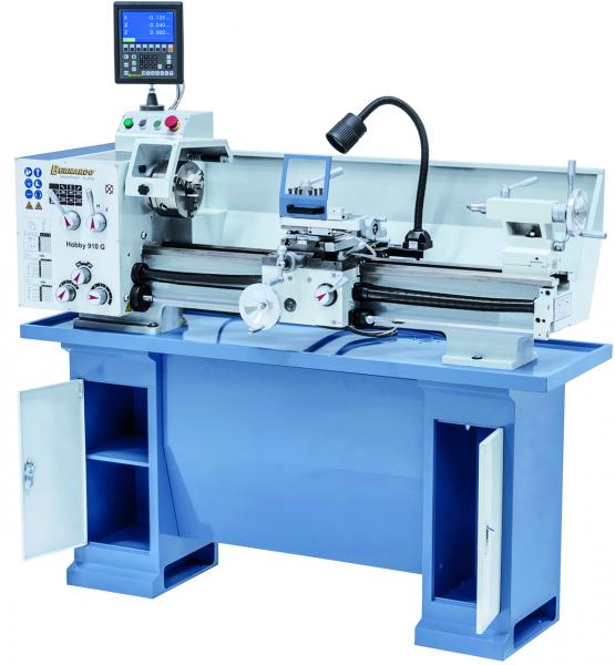 Drehmaschine inkl. 3-Achs-Digitalanzeige ES-12 V Bernardo Hobby 910 G 400V