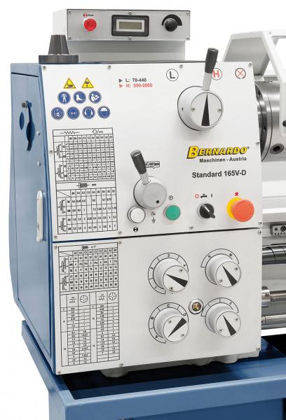 Leit- und Zugspindeldrehmaschine Bernardo Standard 165 V-D inkl. 3-Achs-Digitalanzeige