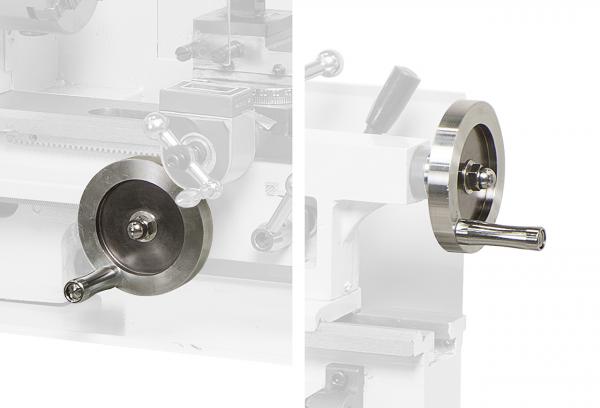 Accessories for turning lathes Bernardo Handwheels in metal execution