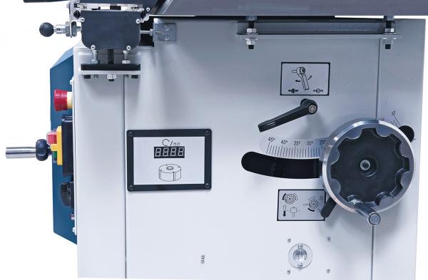 Schwenkspindel-Fräsmaschine mit Formattisch Bernardo T 800 F - 230 V