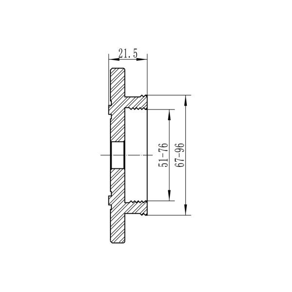 Spannfutter Bernardo Spannfutter M 115 mit Standardbacken Typ A