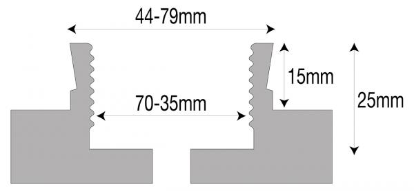 Clamping chucks Bernardo Dovetail jaws type B (dovetail outside, striated inside) f. chuck M 95