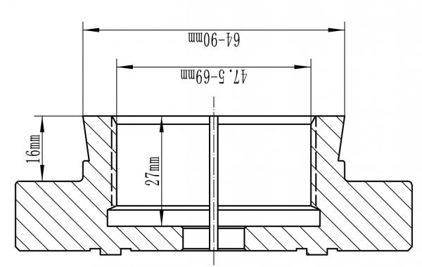 Clamping chucks Bernardo Dovetail jaws type B (dovetail outside, striated inside) f. chuck M 115