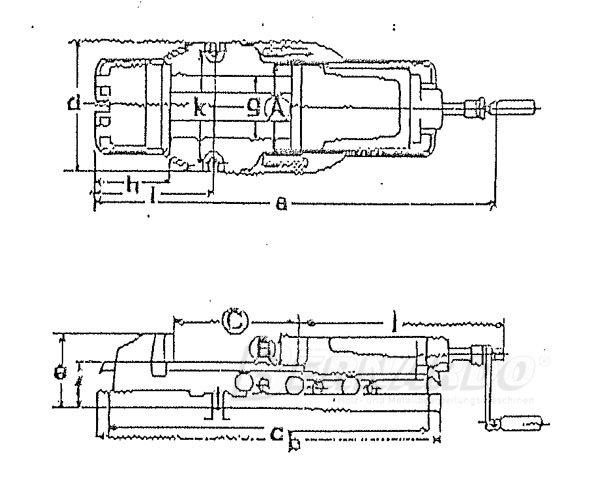 Schraubstöcke Bernardo Hydro-maschineschraubstock AH 125