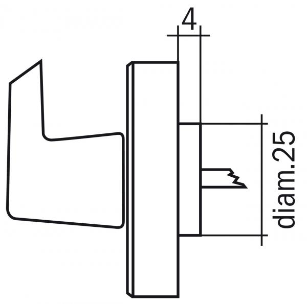 Drill heads Bernardo Drill head 43 mm for window handles with collet for drilling machine