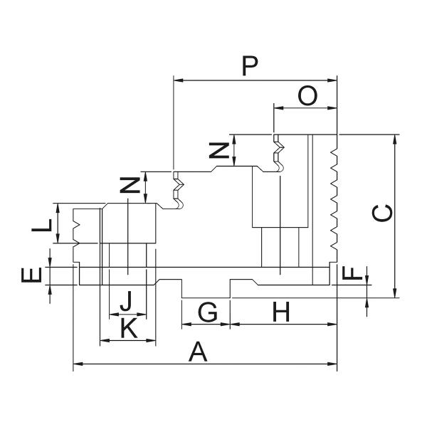 Backen für 3-Backenfutter PS3 / PO3 Bernardo Umkehr-Aufsatzbacken TJ-PS3-500
