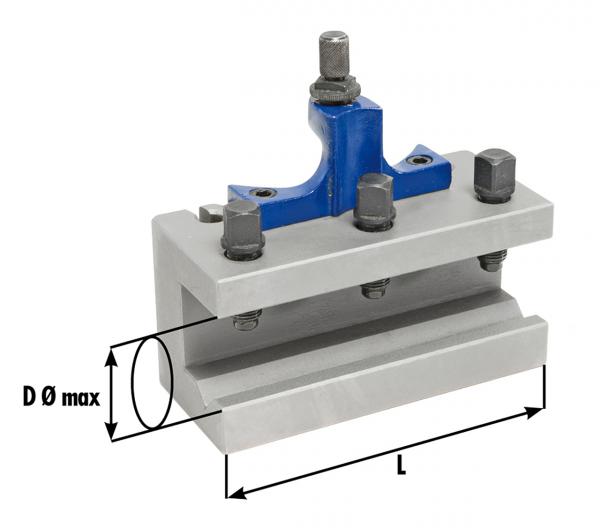 Spannwerkzeuge Bernardo Wechselhalter mit Prismeneinsatz diam. 30 x 100 mm für Größe E