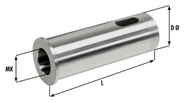 Clamping devices for tools Bernardo MT-socket for size A - MT 2, diam. 30 x 90 mm