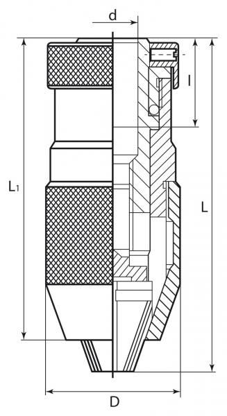 Zubehör für Bohrmaschine Bernardo Schnellspann-Bohrfutter 1 - 16 mm / B 16