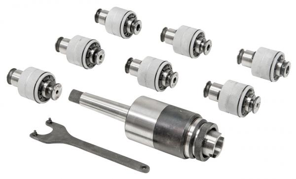 Zubehör für Bohrmaschine Bernardo Gewindeschneid-Schnellwechselfutterset MK 2 / M3 - M12