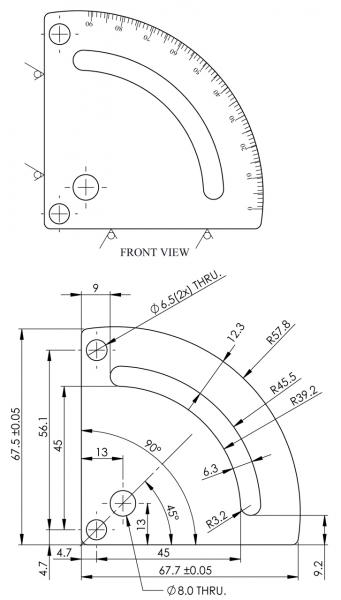 Rotary table / Tiltable table / Cross table Bernardo Adjustable angle plate SW