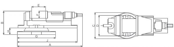 Schraubstöcke Bernardo maschineschraubstock KV 125