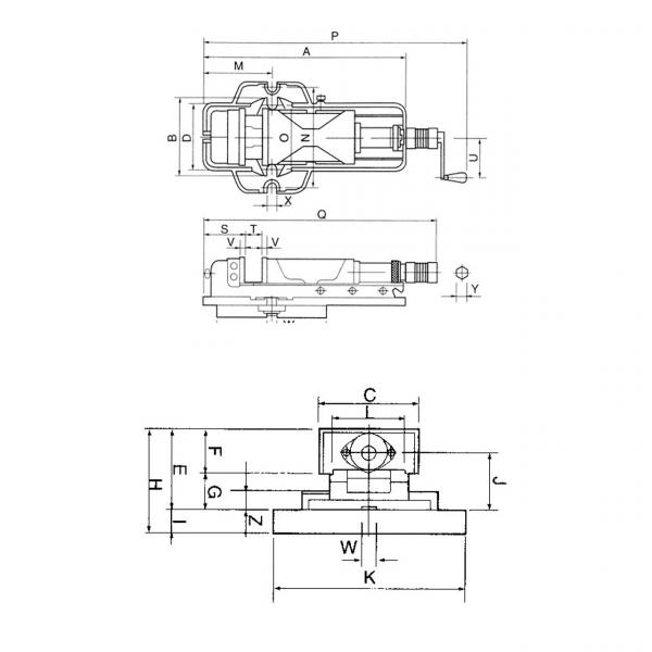 Vises Bernardo Hydraulic machine vise PHV 130