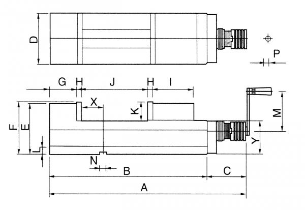 Schraubstöcke Bernardo NC-maschineschraubstock CHV 200 V