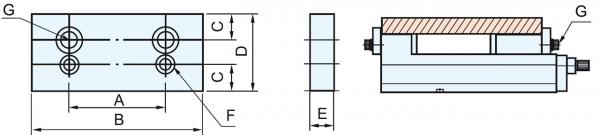 Jaws for PHV / CHV Bernardo Aufsatzbacken LJ 200 - 2 Stk.