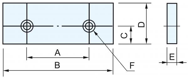 Jaws for PHV / CHV Bernardo Weiche Grundbacken FJ 2001 - 2 Stk.