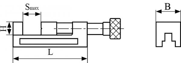 Schraubstöcke Bernardo Präzisionsspanner QGG 125