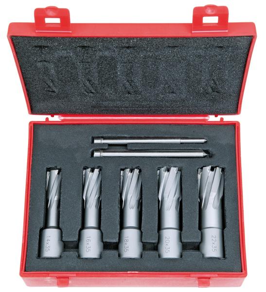 Accessories magnetic core drilling machine Bernardo TCT-core drill-set, 14 - 22 mm, drilling depth 35 mm