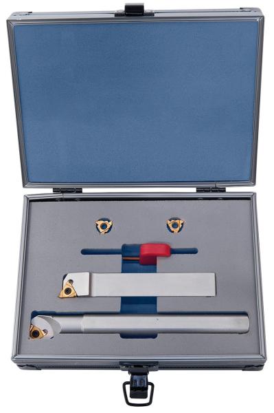Turning tools sets Bernardo Combined carbide threading insert & tool holder set, with carbide inserts, 20 mm, 2 pcs.